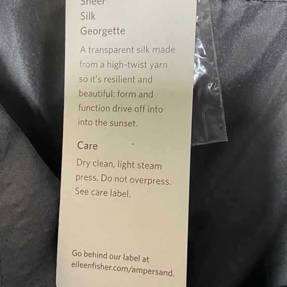 EILEEN FISHER Draped Silk Georgette Skirt - NWT - Picture 9 of 11